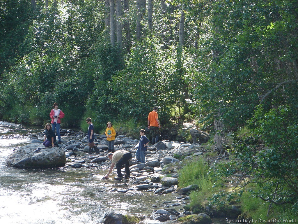 Scouting out a Spot for Gold Panning