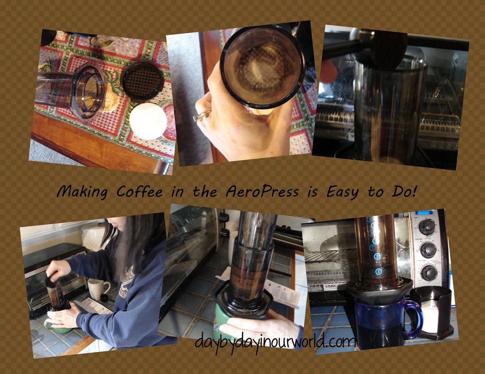 Collage of How to Make Coffee in an AeroPress