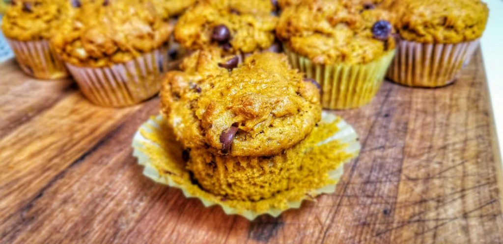Pumpkin Chocolate Chip Muffins