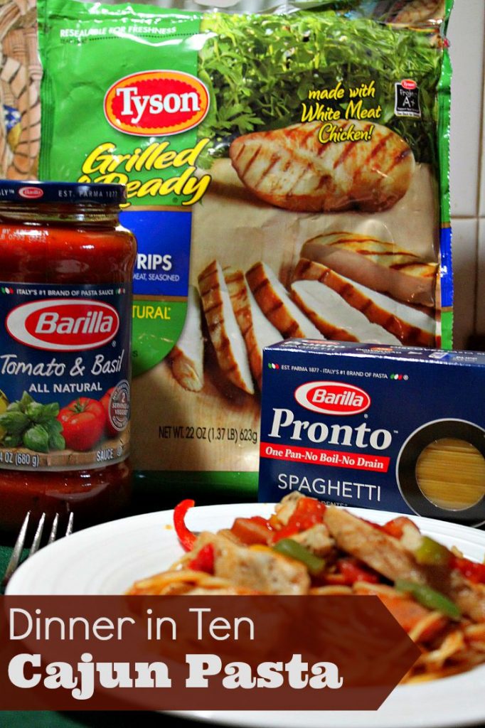 Make this delicious Cajun Pasta and have dinner on the table in ten minutes