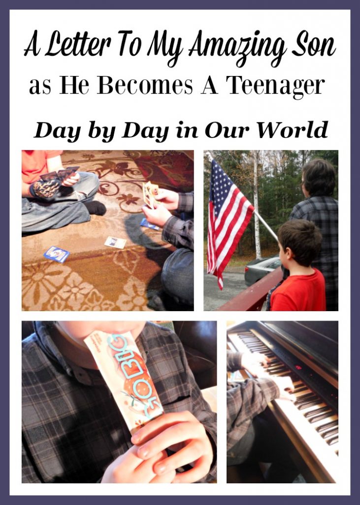 I took the challenge from Yoplait to write a letter to my teenage son. All of my boys are amazing and I love having the opportunity to tell them that.