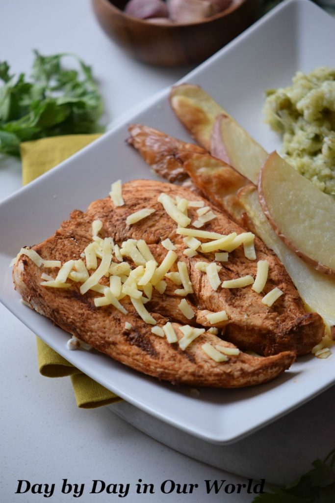 Serve Mozzarella Chicken with Potato Wedges for a different take at dinner