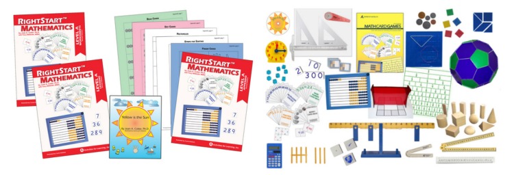 RightStart Mathematics Level A and Math Set.