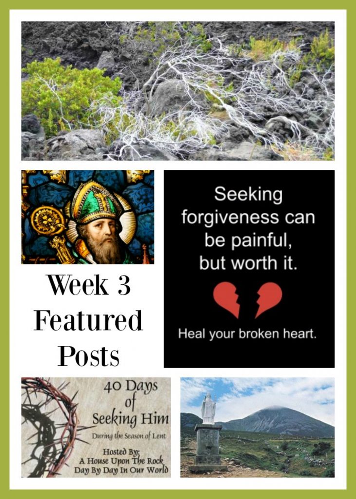 40 Days of Seeking Him Lent 2017 Week 3 with featured posts at Day by Day in Our World
