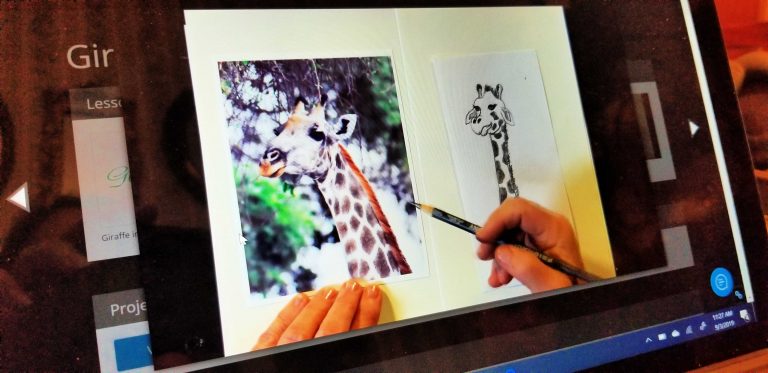 Giraffe in Cartoon Video Still