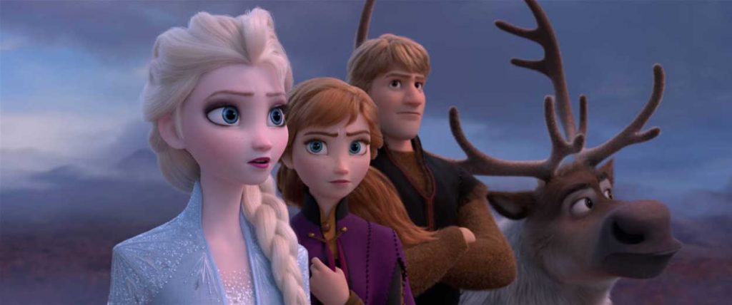 Elsa Anna Kristoff and Sven in Frozen 2