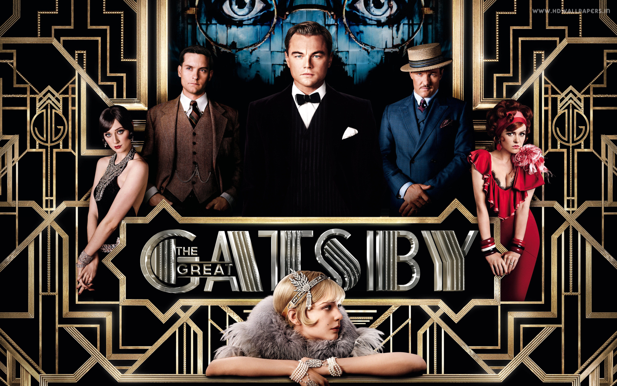 The Great Gatsby 2013 movie wide image from poster