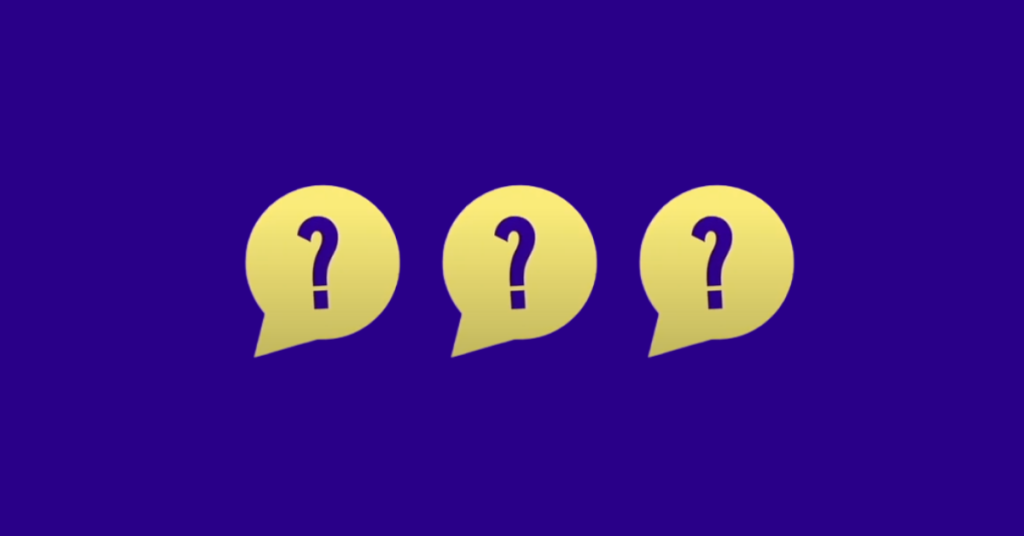 3 question marks, screenshot from Monitor Your Teen video.
