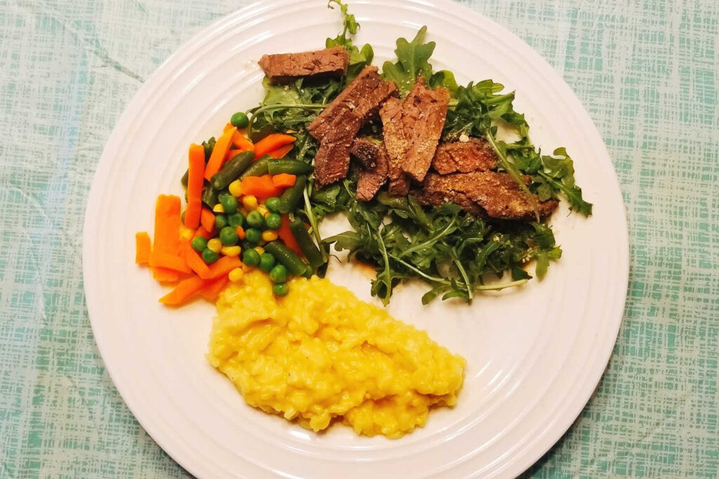 Beef Tagliata (steak salad) and a Simple Risotto