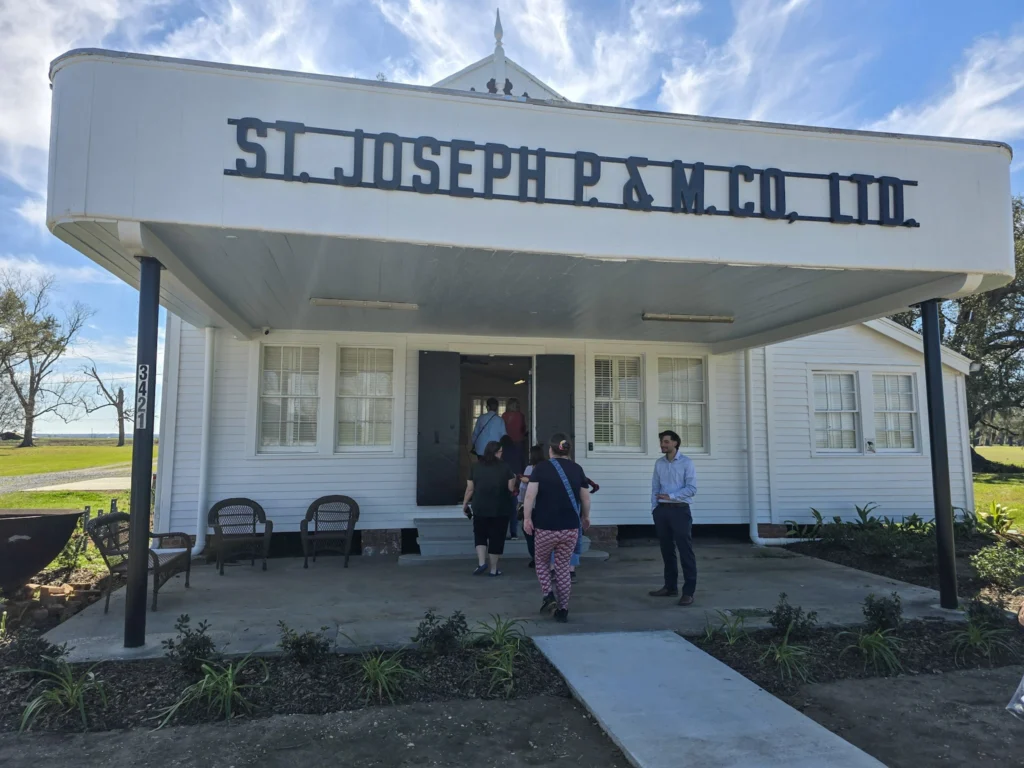 Exterior of the former St. Joseph P. & M. Co. Ltd. company store located between St. Joseph and Felicity Plantations.